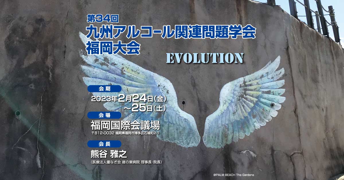 プログラム 第34回九州アルコール関連問題学会